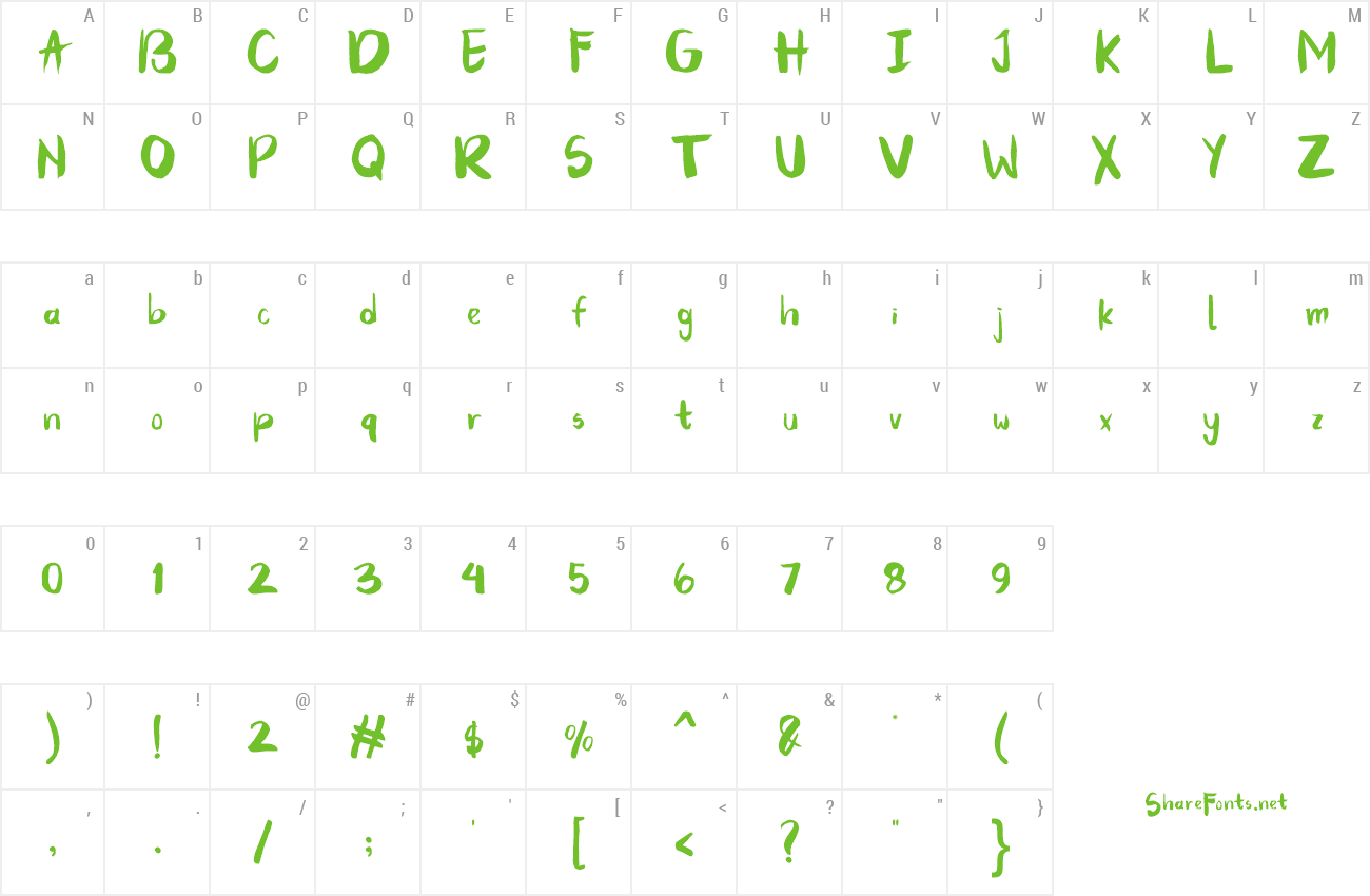 Font Hupper Nush preview